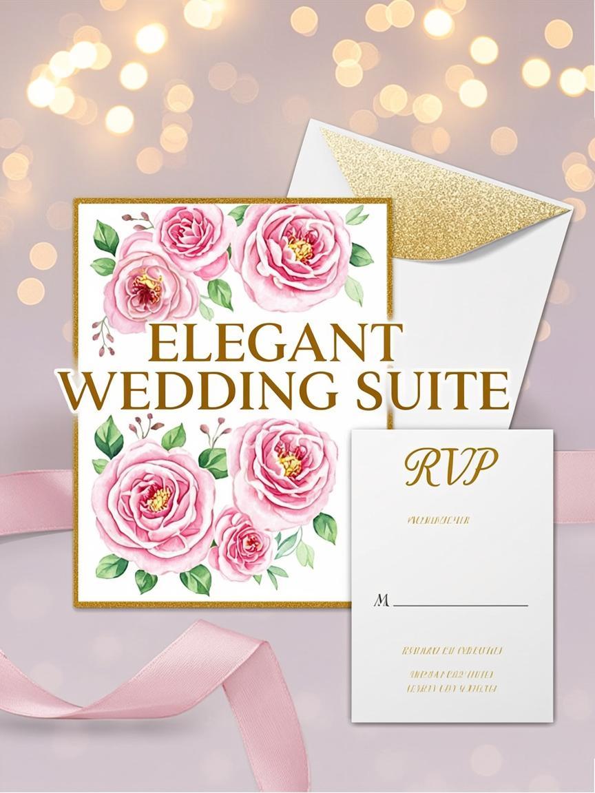 Elegant Wedding Invitation Suite