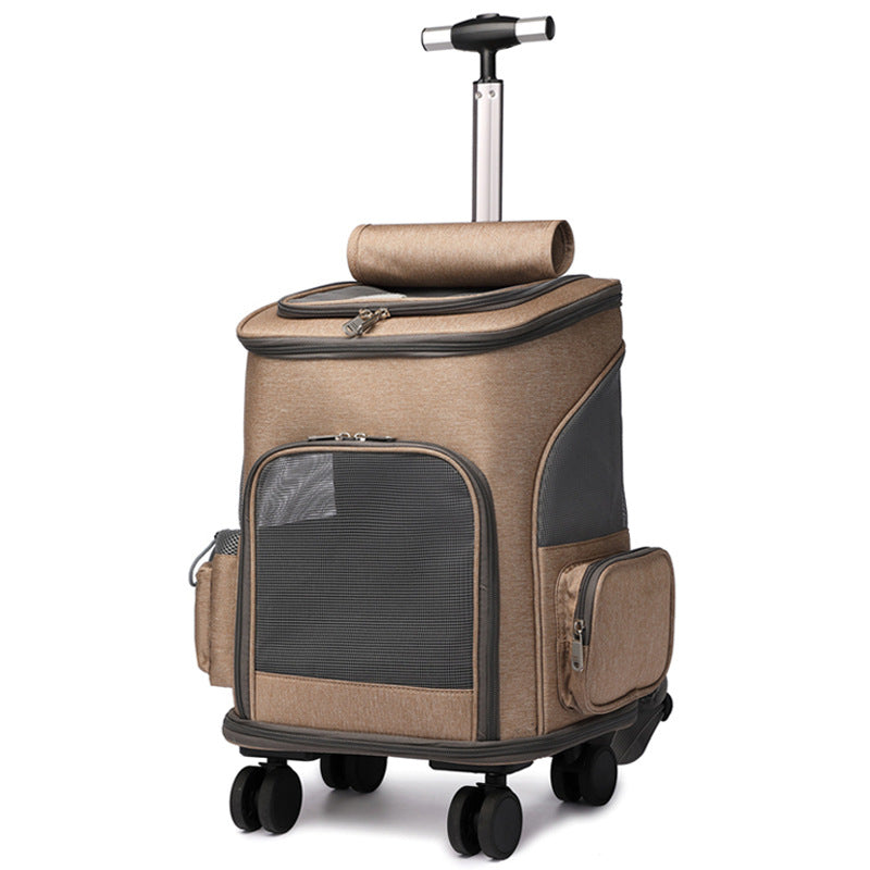 Travelling Cat Backpack Wheel Trolley