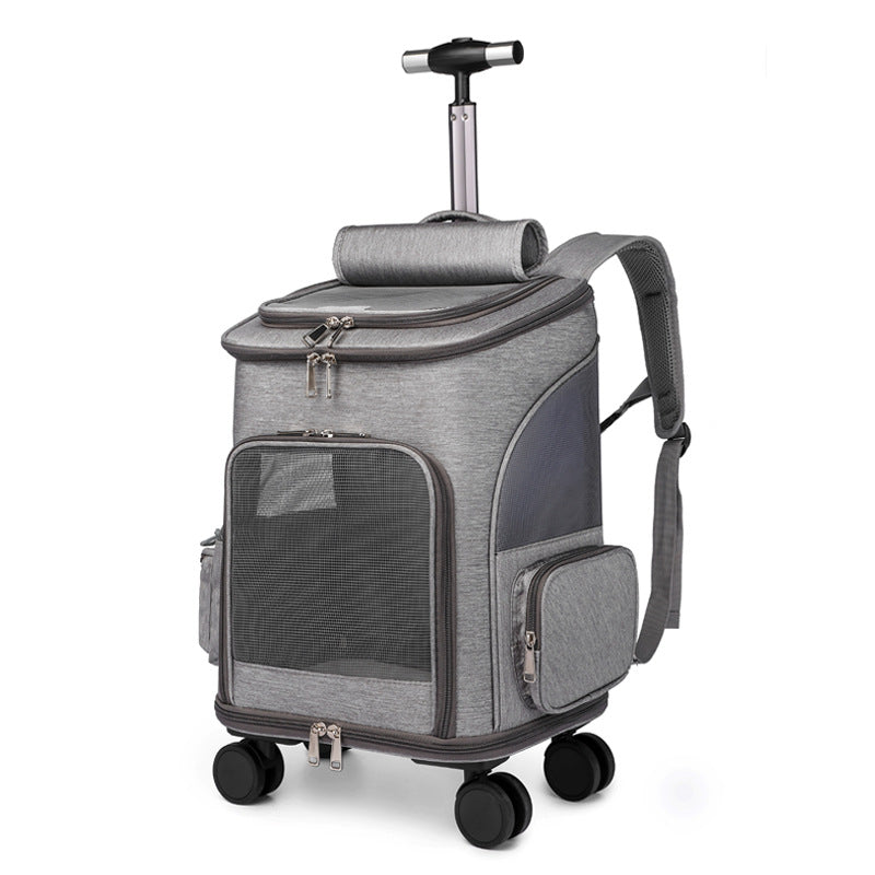 Travelling Cat Backpack Wheel Trolley
