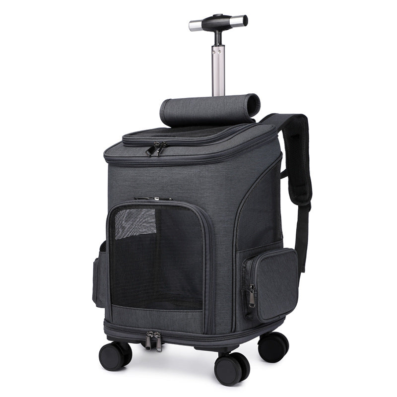 Travelling Cat Backpack Wheel Trolley