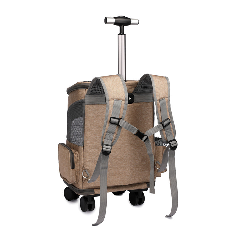 Travelling Cat Backpack Wheel Trolley