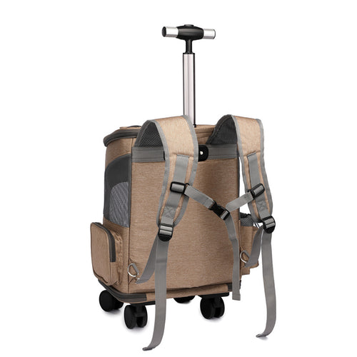 Travelling Cat Backpack Wheel Trolley